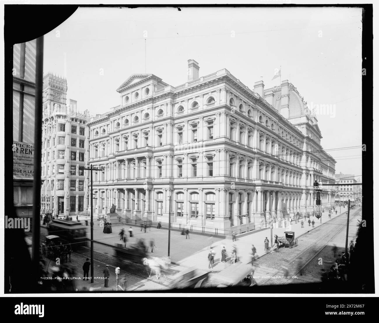 Philadelphia Post Office, date basée sur Detroit, catalogue J (1901)., '106' on Negative., Detroit Publishing Co. No. 012935., Gift ; State Historical Society of Colorado ; 1949, Streets. , Bureaux de poste. , États-Unis, Pennsylvanie, Philadelphie. Banque D'Images