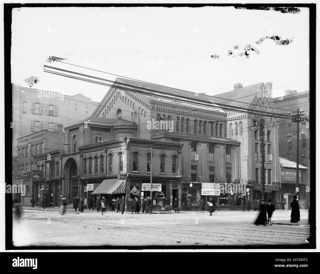 Walker Block, Detroit, Mich., titre tiré de la veste., probablement propriété de Hiram Walker & sons., 'G 5699' sur négatif., Detroit Publishing Co. No. 036900., Gift ; State Historical Society of Colorado ; 1949, commercial Facilities. , États-Unis, Michigan, Detroit. Banque D'Images