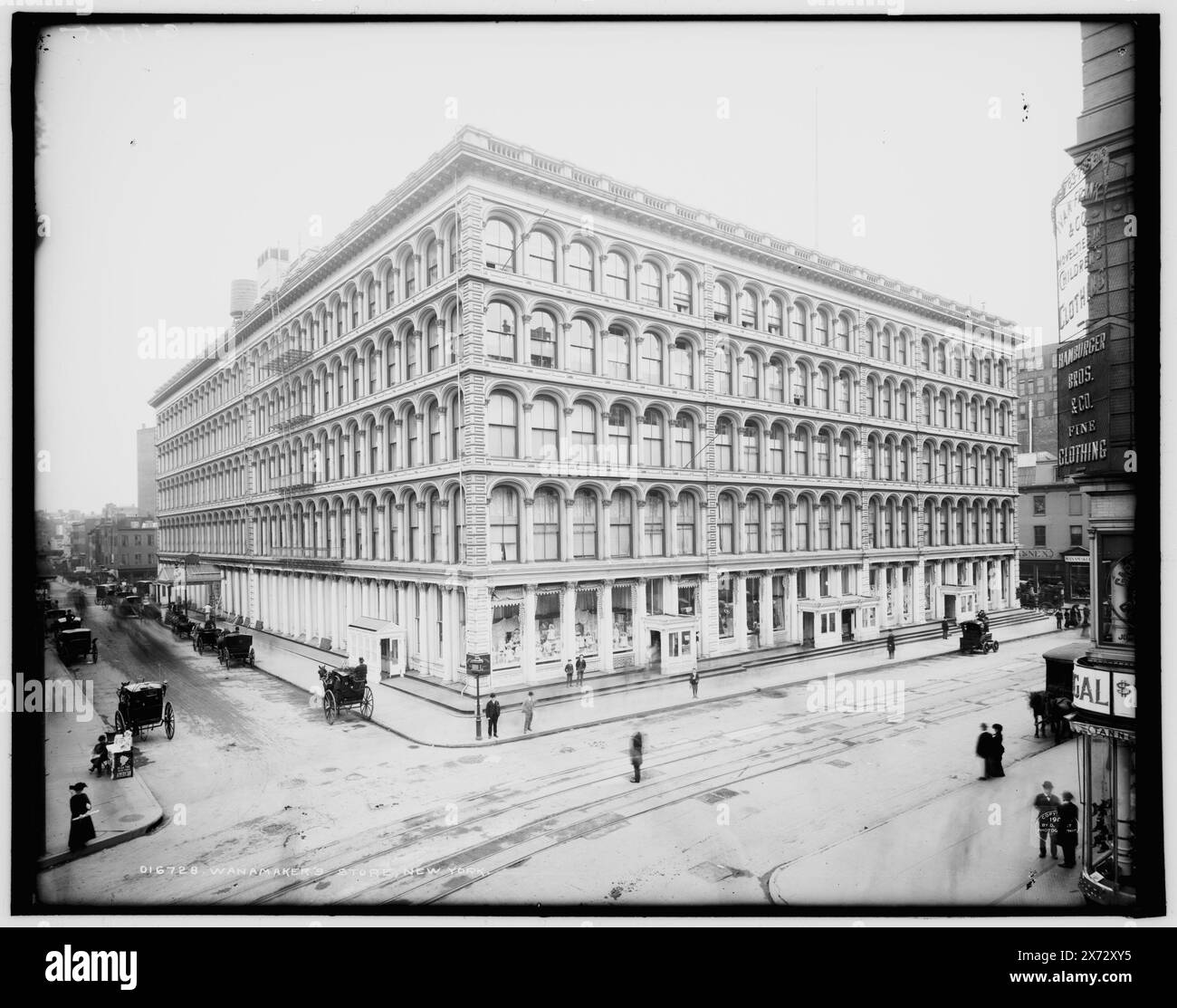 Wanamaker's Store, New York, Detroit Publishing Co. 016728., Gift ; State Historical Society of Colorado ; 1949, grands magasins. , États-Unis, New York (State), New York. Banque D'Images