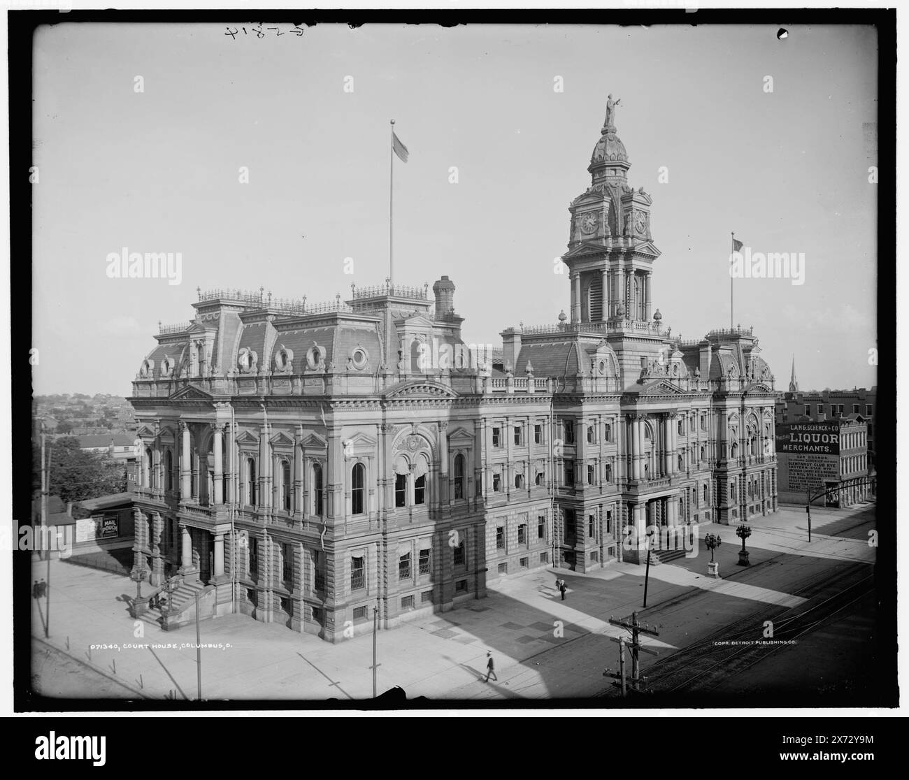 Palais de justice, Columbus, Ohio, 'G 5814' sur négatif., Detroit Publishing Co. no. 071340., Gift ; State Historical Society of Colorado ; 1949, Courthouses. , États-Unis, Ohio, Columbus. Banque D'Images