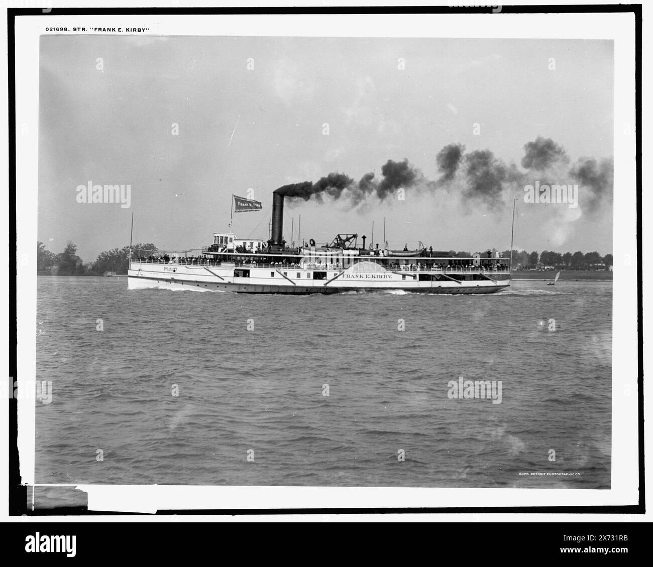 Str. Frank E. Kirby, Detroit Publishing Co. No. 021698., Gift ; State Historical Society of Colorado ; 1949, Frank E. Kirby (Side Wheeler), Side Wheelers. Banque D'Images
