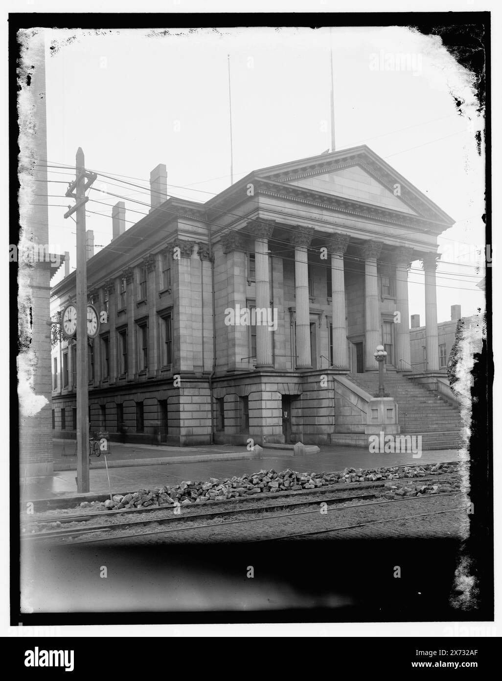 Custom House, Norfolk, va, titre de veste., Detroit Publishing Co. no. 034552., Gift ; State Historical Society of Colorado ; 1949, Customhouses. , États-Unis, Virginie, Norfolk. Banque D'Images