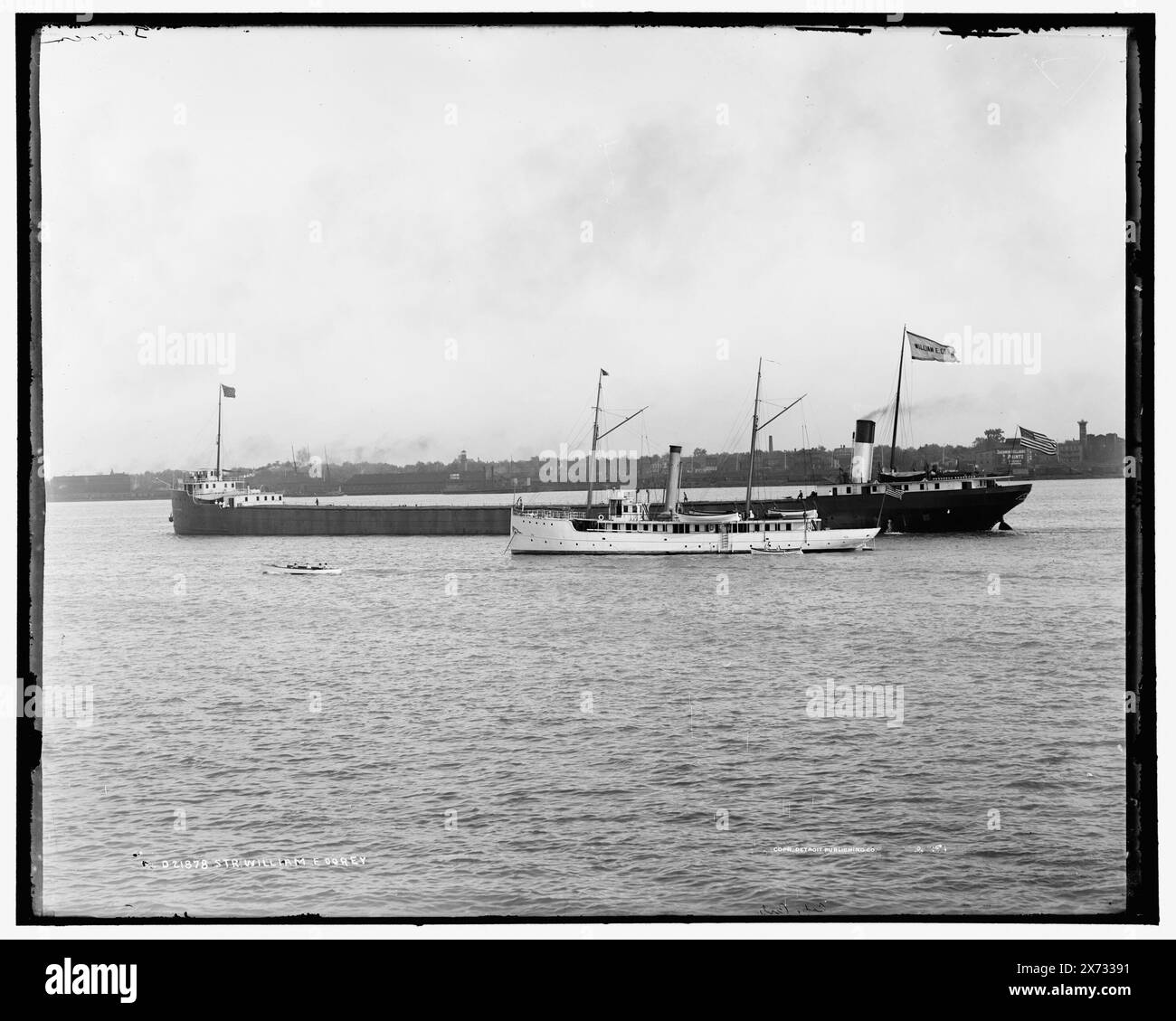 Str. William E. Corey, Detroit Publishing Co. No. 021878., Gift ; State Historical Society of Colorado ; 1949, William E. Corey (cargo), Steamboats. , Cargos. Banque D'Images