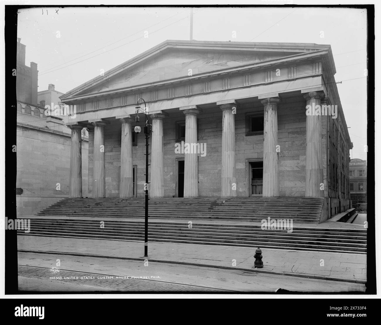 United States Custom House, Philadelphie, '11x' sur négatif., Detroit Publishing Co. No. 012933., Gift ; State Historical Society of Colorado ; 1949, United States Custom House (Philadelphie, Pa.), Customhouses. , États-Unis, Pennsylvanie, Philadelphie. Banque D'Images