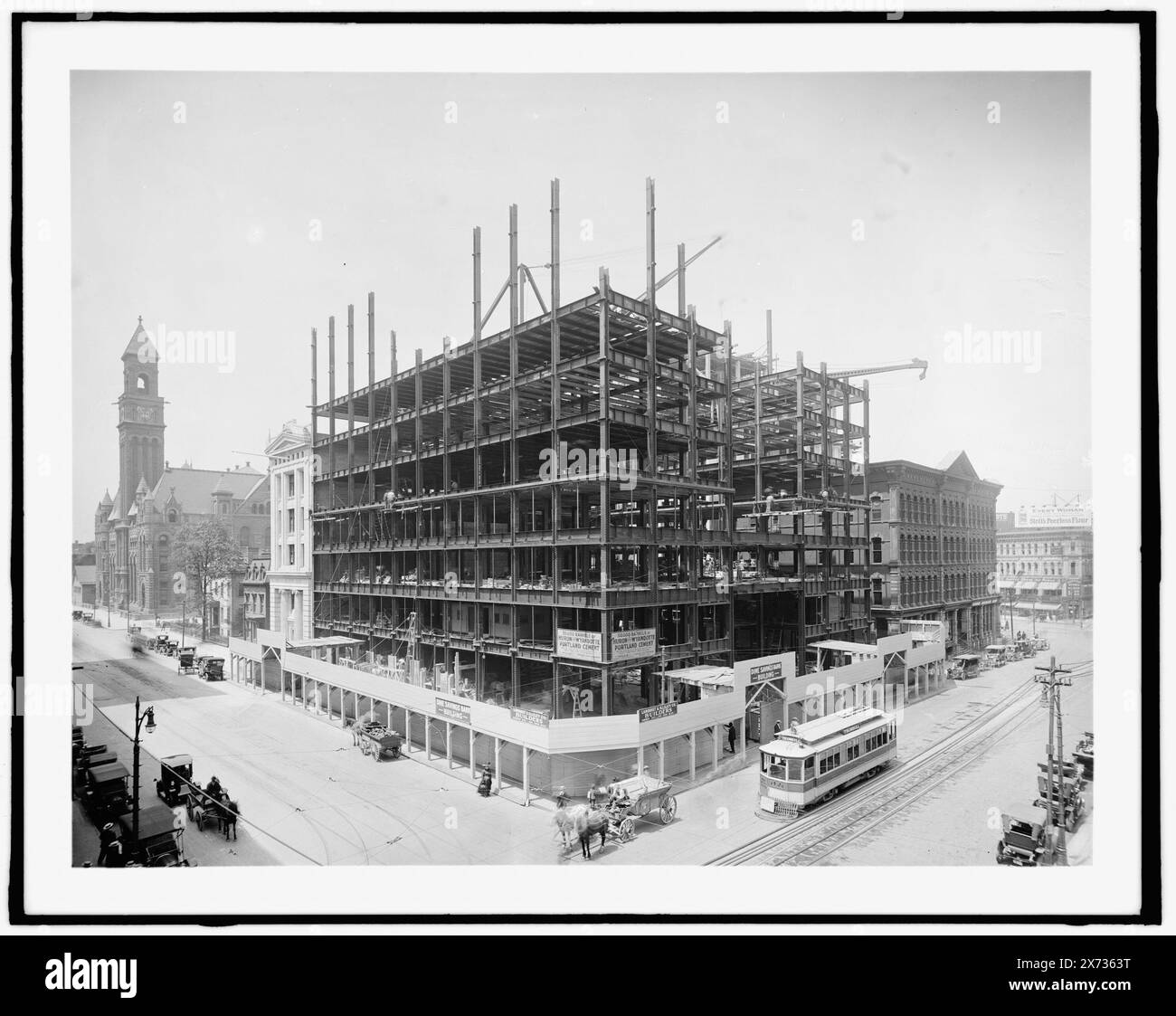 Dime Savings Bank Building, Detroit, Mich., titre partiellement conçu par Cataloger., Detroit Publishing Co. No. X 1060., cadeau ; State Historical Society of Colorado ; 1949, Banks. , Immeubles de bureaux. , Industrie de la construction. , États-Unis, Michigan, Detroit. Banque D'Images