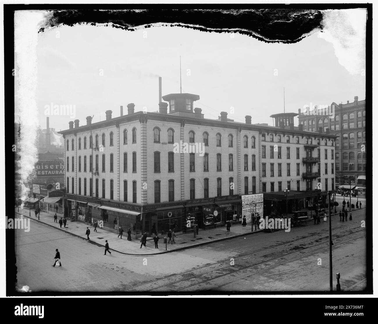 Hotel Nicollet, Minneapolis, Minn., titre de veste., Detroit Publishing Co. no. 036322., Gift ; State Historical Society of Colorado ; 1949, Hôtels. , États-Unis, Minnesota, Minneapolis. Banque D'Images