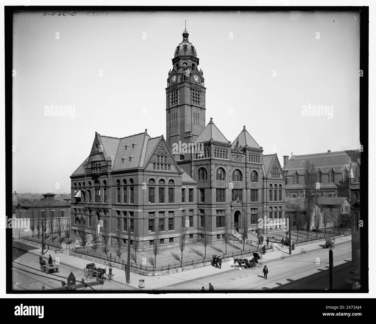 Jefferson County court House, Birmingham, Ala., titre tiré de la veste., 'G 3620' sur négatif., Detroit Publishing Co. No. 034347., Gift ; State Historical Society of Colorado ; 1949, Courthouses. , États-Unis, Alabama, Birmingham. Banque D'Images