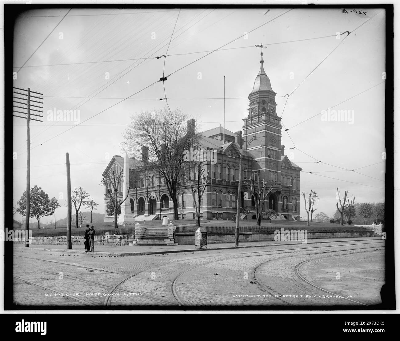 Court House, Knoxville, Tenn., '769-G' sur négatif., Detroit Publishing Co. No. 016403., Gift ; State Historical Society of Colorado ; 1949, Courthouses. , États-Unis, Tennessee, Knoxville. Banque D'Images