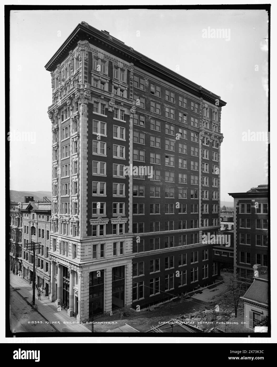 Kilmer Building, Binghamton, New York, '517' sur négatif., Detroit Publishing Co. No. 018345., Gift ; State Historical Society of Colorado ; 1949, Office Buildings. , Rues. , États-Unis, New York (State), Binghamton. Banque D'Images