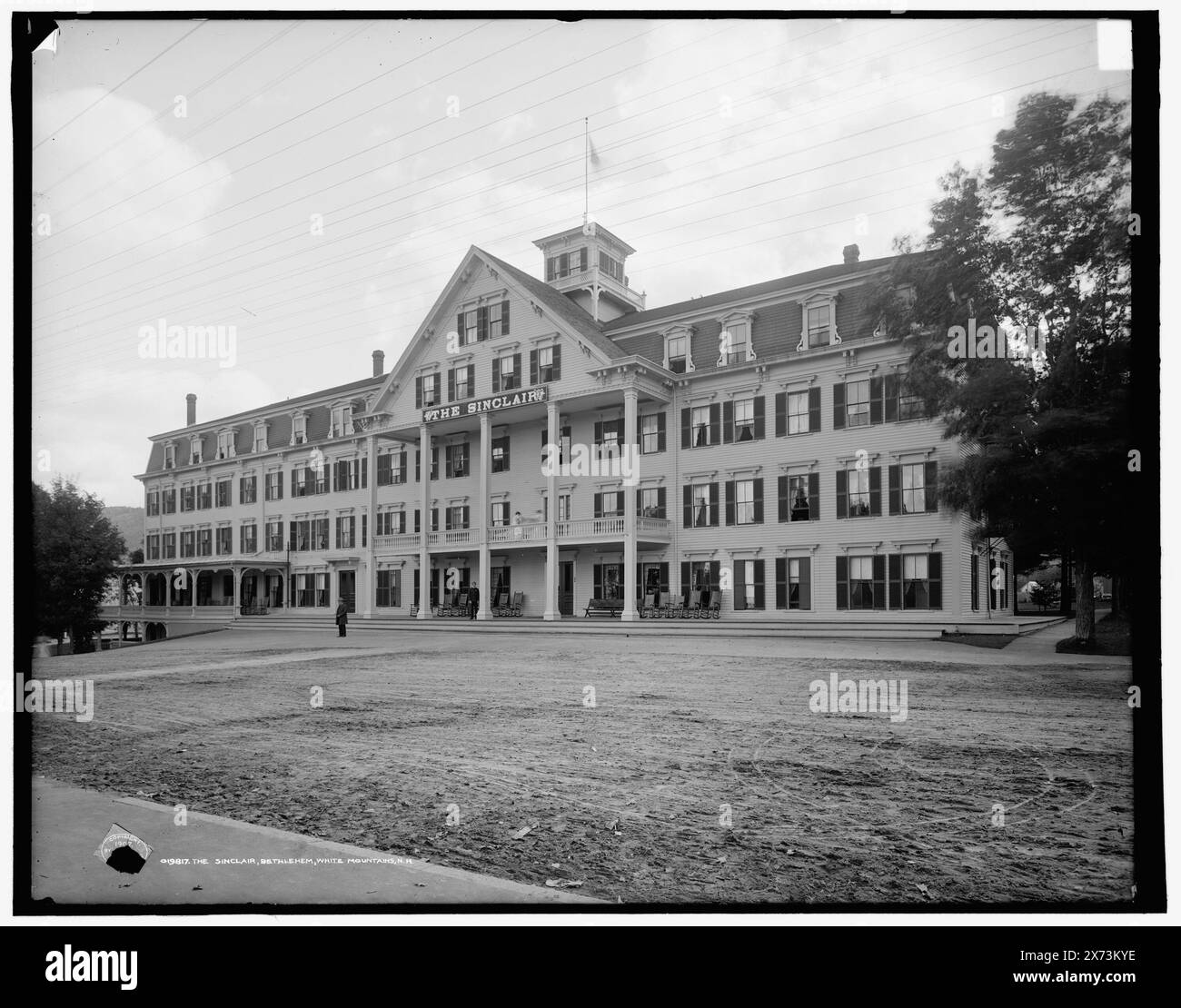 Le Sinclair, Bethléem, White Mountains, N.H., '3740' sur négatif., Detroit Publishing Co. no. 019817., Gift ; State Historical Society of Colorado ; 1949, Hôtels. , Resorts. , Montagnes. , États-Unis, New Hampshire, Bethlehem. , États-Unis, New Hampshire, White Mountains. Banque D'Images