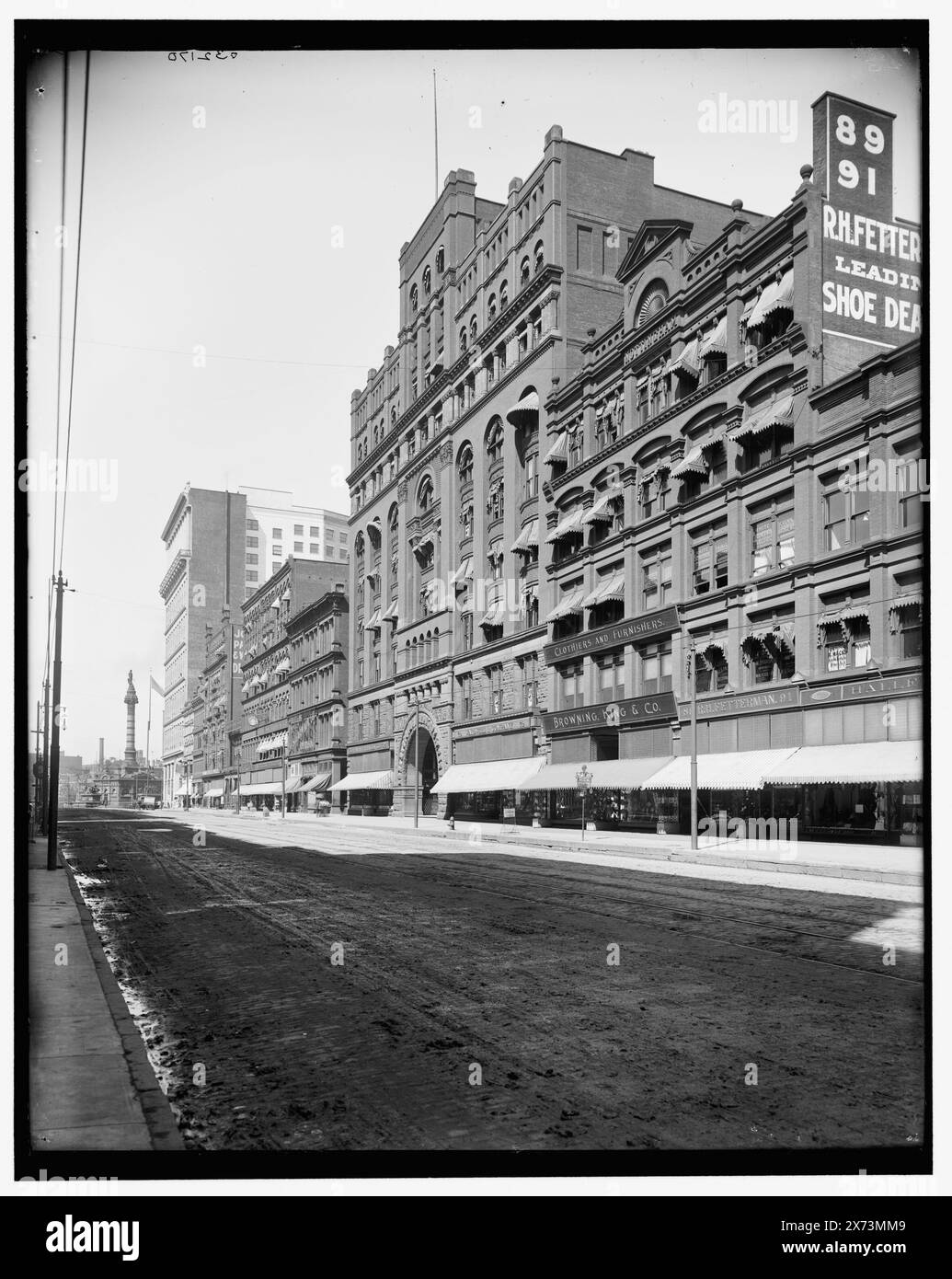 Arcade Building, South face, Cleveland, Ohio, titre tiré de la veste., Detroit Publishing Co. no. 032170., Gift ; State Historical Society of Colorado ; 1949, commercial Facilities. , Arcades (commerces) , rues. , États-Unis, Ohio, Cleveland. Banque D'Images