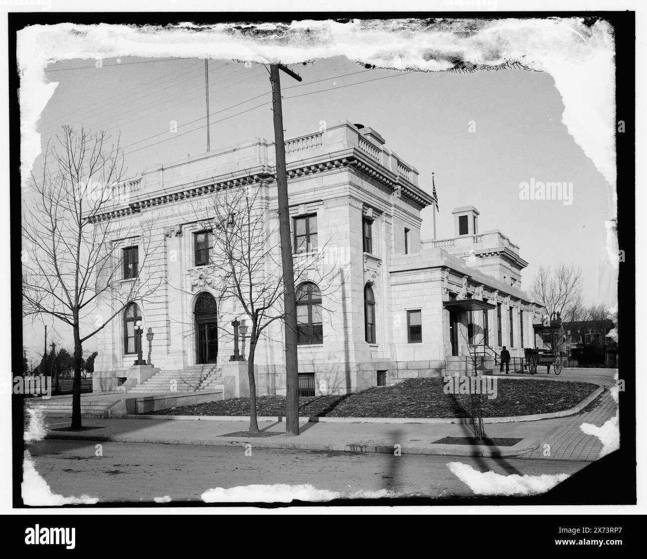 Maison sur mesure et bureau de poste, Newport News, Va., titre de veste., Detroit Publishing Co. No. 034551., Gift ; State Historical Society of Colorado ; 1949, Customhouses. , Bureaux de poste. , États-Unis, Virginie, Newport News. Banque D'Images