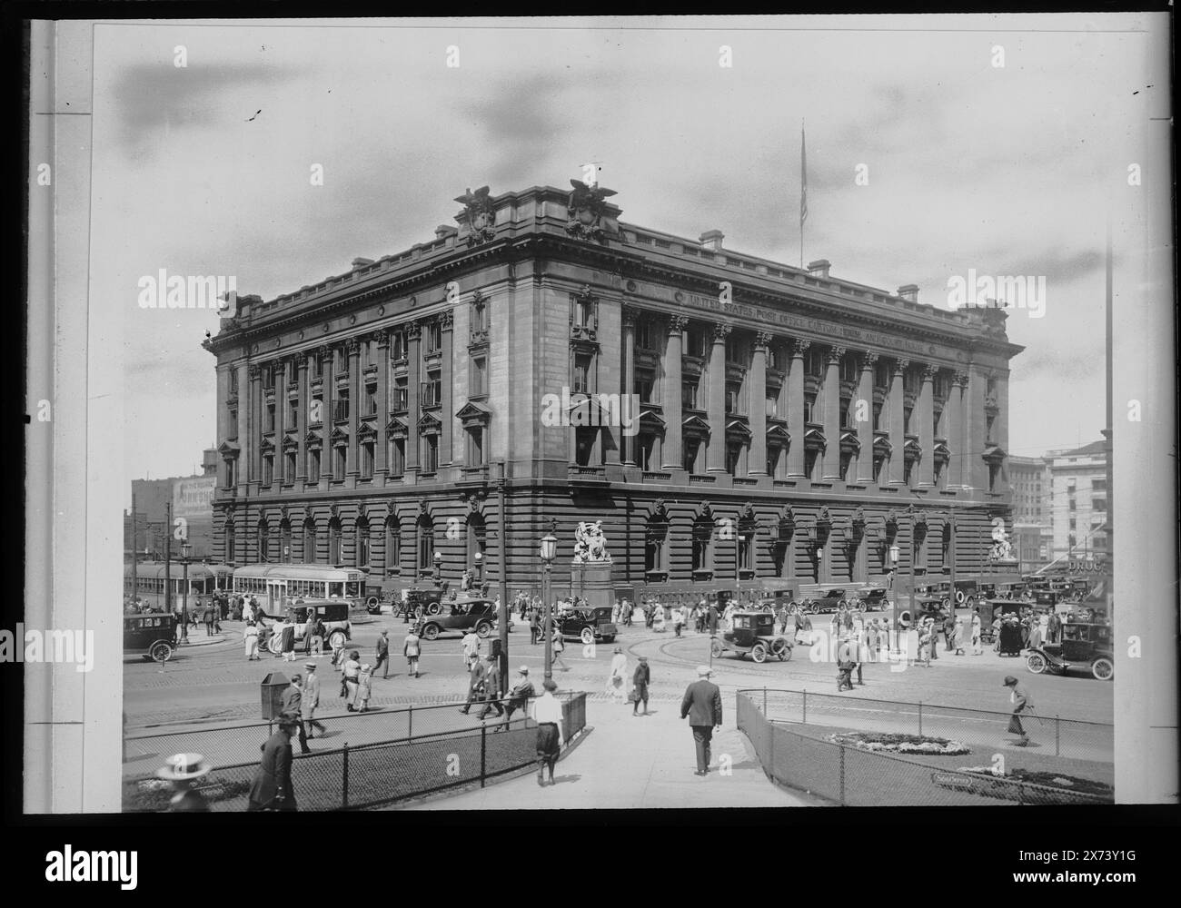 United States Post Office, Custom House and court House, Cleveland, Ohio, titre tiré du négatif D4-72370., No Detroit Publishing Co. No., Gift ; State Historical Society of Colorado ; 1949, Government Facilities. , États-Unis, Ohio, Cleveland. Banque D'Images