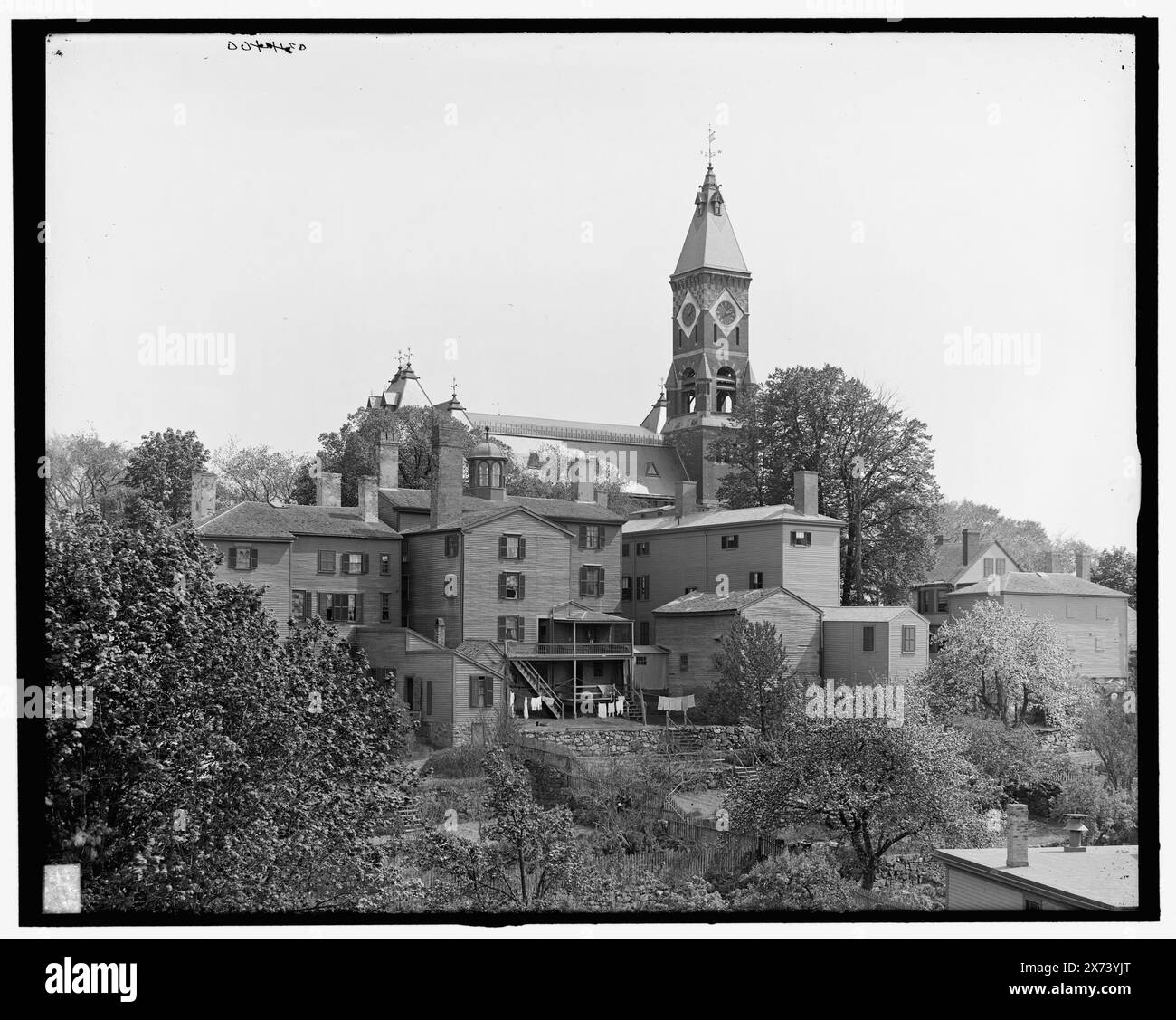 Abbot Hall, Marblehead, Mass., titre de veste., '3219' sur le négatif., Detroit Publishing Co. no. 034400., Gift ; State Historical Society of Colorado ; 1949, City & Town Halls. , Habitations. , États-Unis, Massachusetts, Marblehead. Banque D'Images