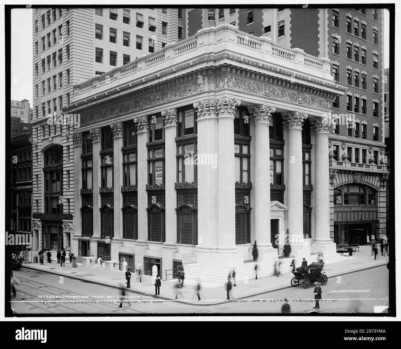 Knickerbocker Trust Building, New York, '484' sur négatif., Detroit Publishing Co. No. 017536., Gift ; State Historical Society of Colorado ; 1949, Knickerbocker Trust Company Building (New York, New York), Office Buildings. , États-Unis, New York (State), New York. Banque D'Images
