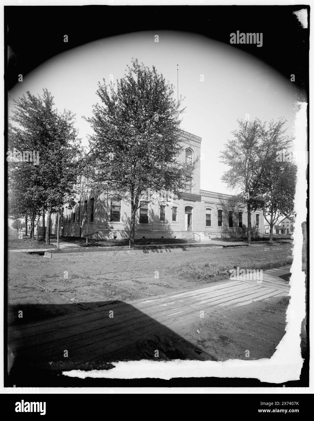 Photochrom Company Building, Detroit, Mich., titre tiré de la veste., '280-s' sur négatif., Detroit Publishing Co. no. 042095., Gift ; State Historical Society of Colorado ; 1949, Detroit Publishing Co., Photographic studios. , États-Unis, Michigan, Detroit. Banque D'Images