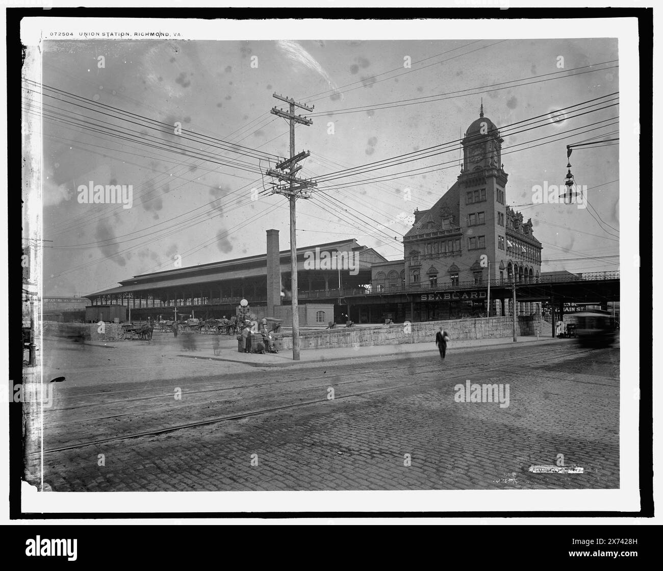 Union, c'est-à-dire main Street Station, Richmond, Virginie, Detroit Publishing Co. No. 072504., Gift ; State Historical Society of Colorado ; 1949, Railroad stations. , États-Unis, Virginie, Richmond. Banque D'Images