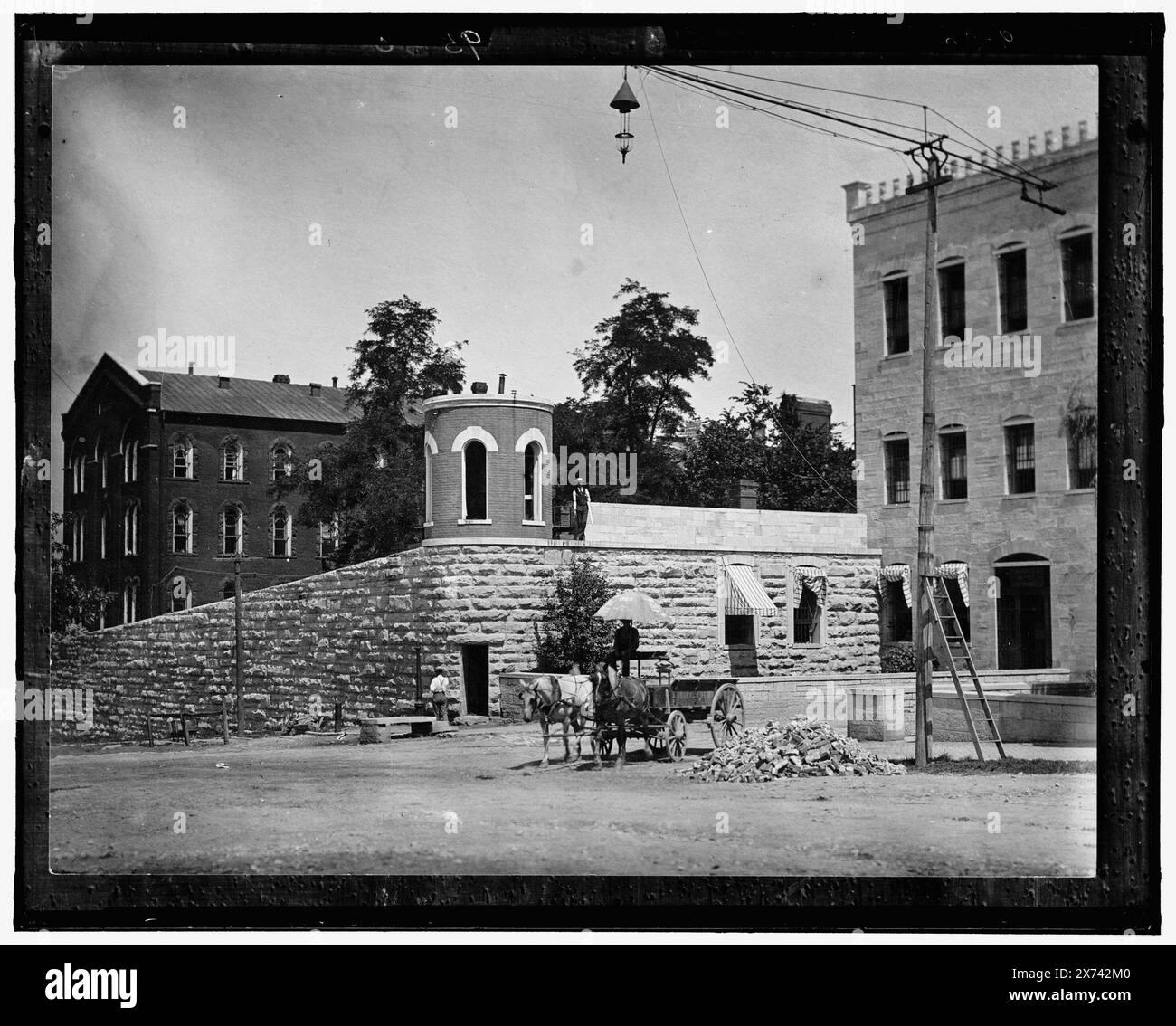 The prison, titre de veste., peut-être dans le Missouri., '9530' sur négatif., No Detroit Publishing Co. No., cadeau ; State Historical Society of Colorado ; 1949, prisons. Banque D'Images