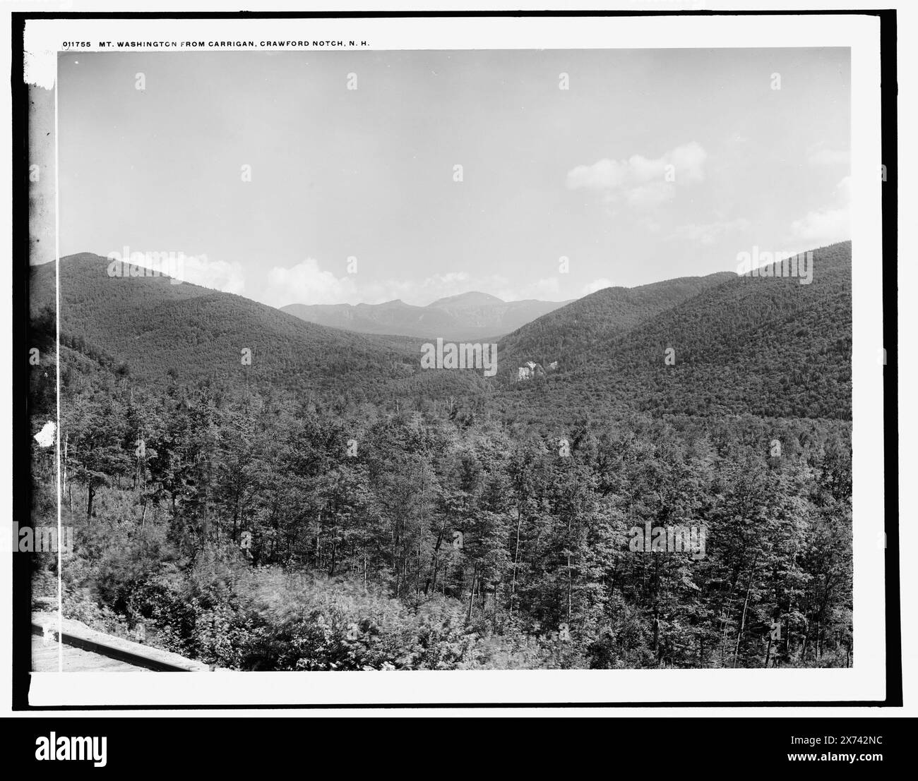 MT. Washington de Carrigan, Crawford Notch, N.H., Detroit Publishing Co. No. 011755., Gift ; State Historical Society of Colorado ; 1949, Mountains. , Passes (formes de relief) , États-Unis, New Hampshire, Crawford Notch. , États-Unis, New Hampshire, Washington, Mount. Banque D'Images