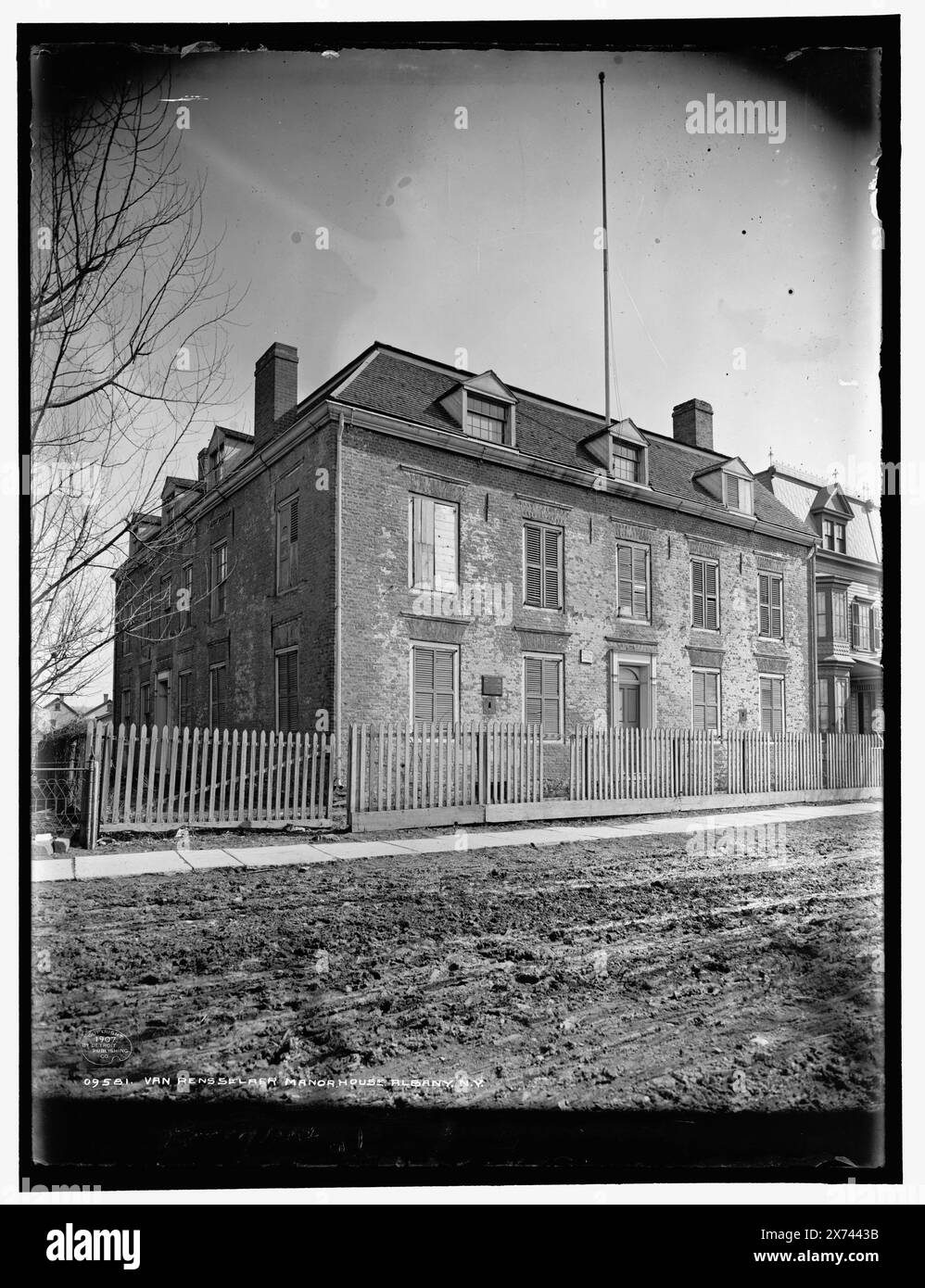 Van Rensselaer Manor House, Albany, New York, 'Belding' sur négatif., Detroit Publishing Co. No. 09581., Gift ; State Historical Society of Colorado ; 1949, Dwellings. , États-Unis, New York (State), Albany. Banque D'Images