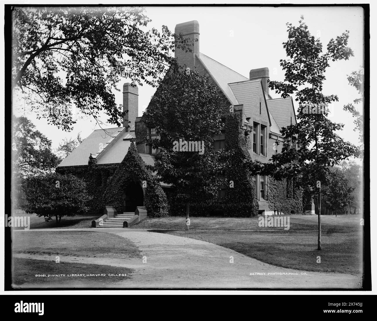 Divinity School Library, Harvard College, '19' sur négatif., Detroit Publishing Co. No. 013051., Gift ; State Historical Society of Colorado ; 1949, Harvard University. , Bibliothèques. , Universités et collèges. , États-Unis, Massachusetts, Cambridge. Banque D'Images