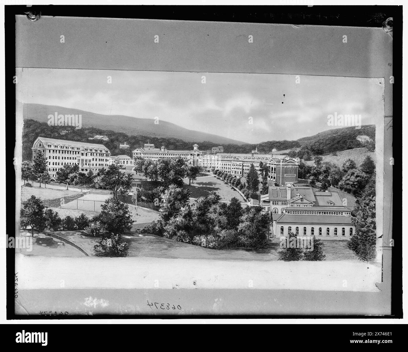 Virginia Hot Springs, Virginie, The Homestead, titre tiré de la veste., photographie d'un dessin ou d'une peinture., Detroit Publishing Co. no. 068374., Gift ; State Historical Society of Colorado ; 1949, Resorts. , Hôtels. , États-Unis, Virginie, Hot Springs. Banque D'Images