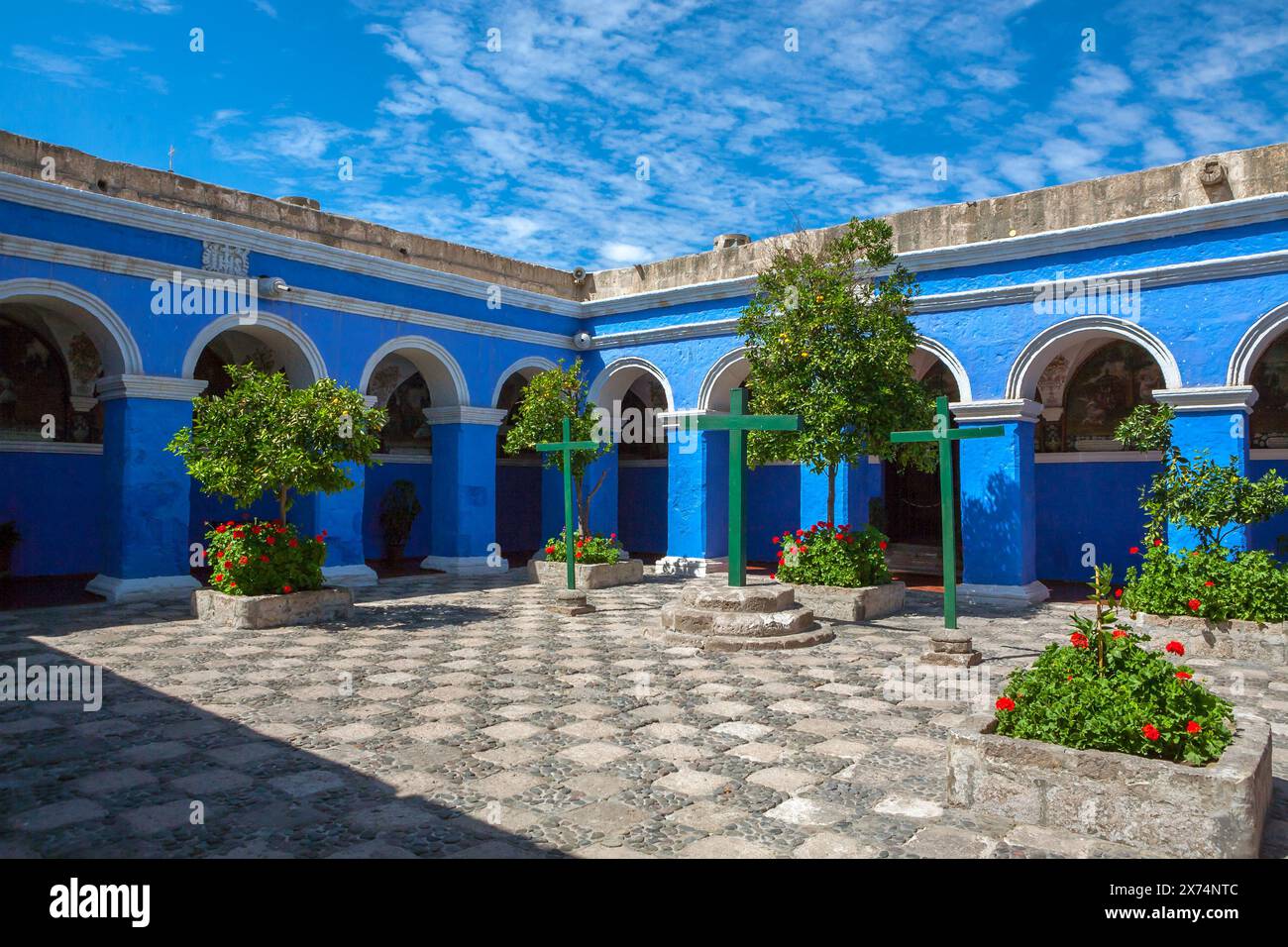 Monastère Santa Catalina. Arequipa Perú. Banque D'Images