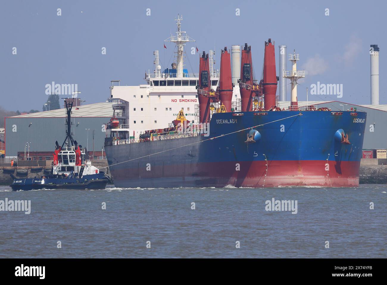 Oceanlady - vraquier - 33 000 tonnes, en route pour Anvers Banque D'Images