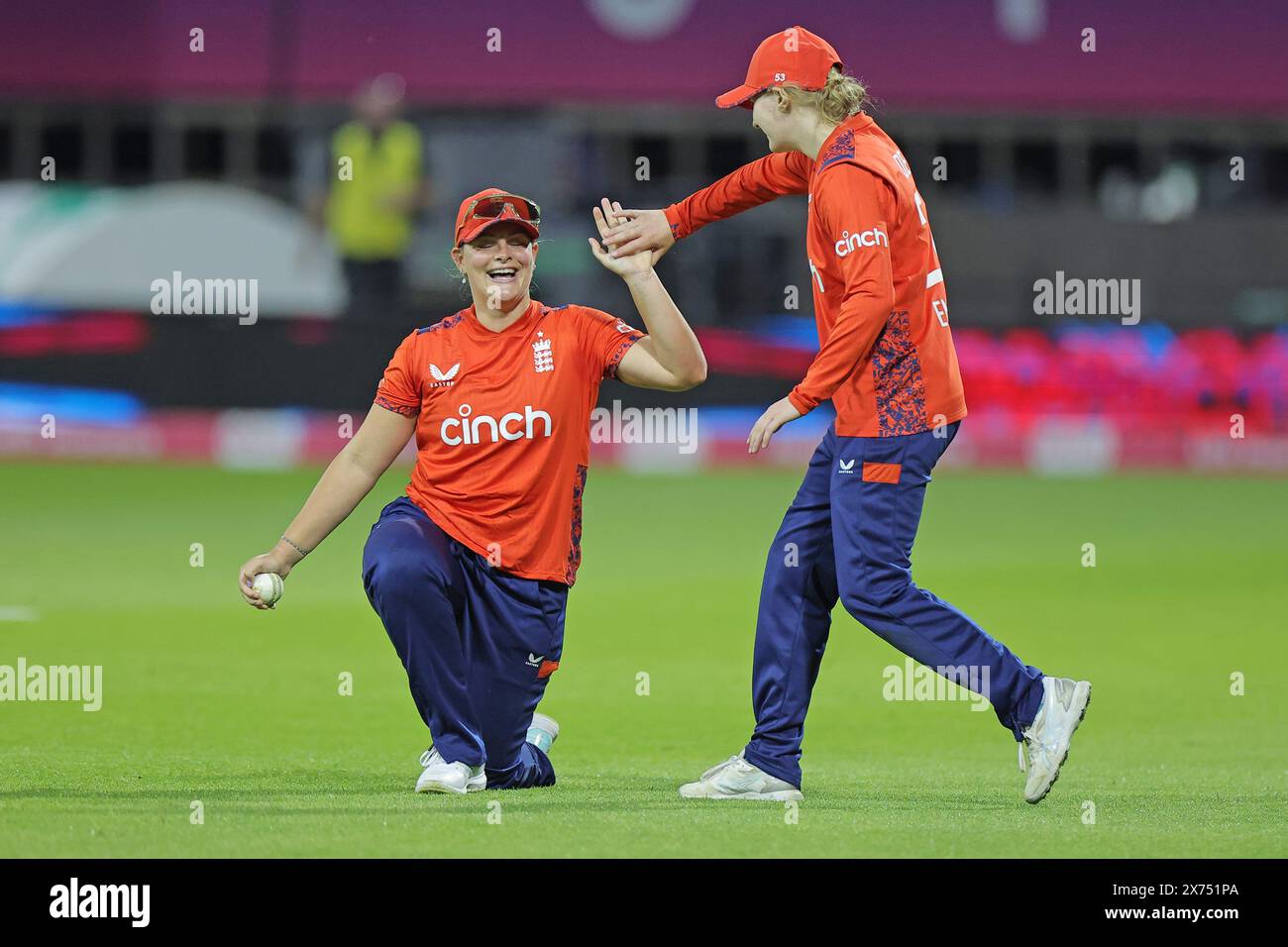 Northampton, Royaume-Uni. 17 mai 2024. The County Ground, Northampton, Angleterre, 17 mai 2024 : victoire de l'Angleterre par 65 courses dans le 2ème match Vitality IT20 entre l'Angleterre et le Pakistan au County Ground, Northampton (Promediapix/SPP) crédit : SPP Sport Press photo. /Alamy Live News Banque D'Images