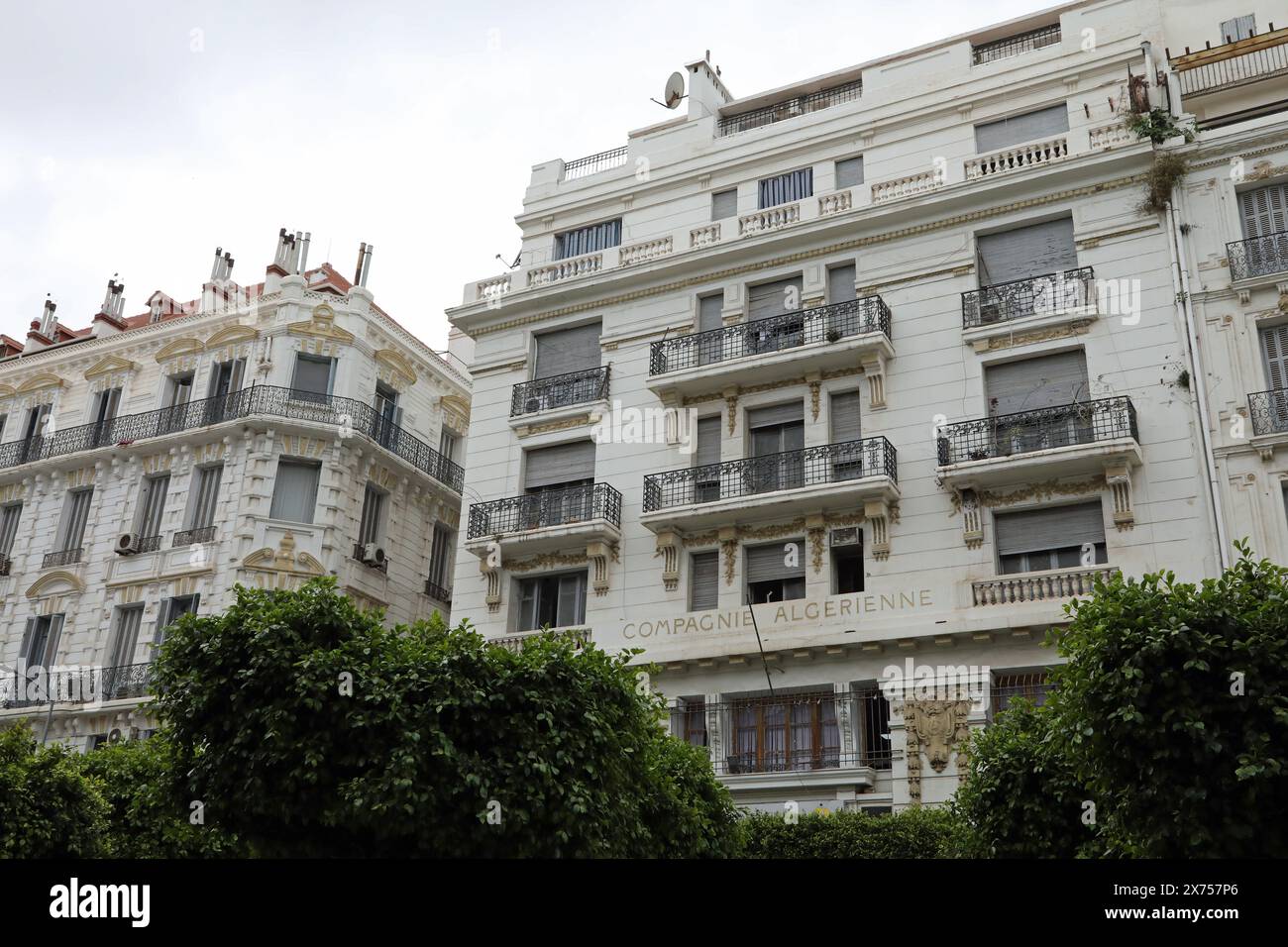 Bâtiment de la Compagnie algérienne à Alger Banque D'Images