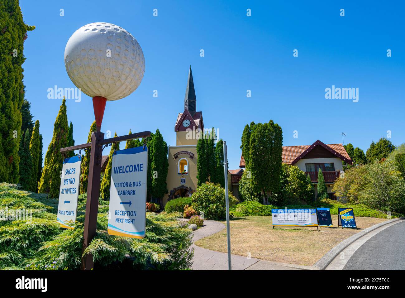 Tamar Valley Resort à thème suisse à Grindelwald, Tasmanie Banque D'Images