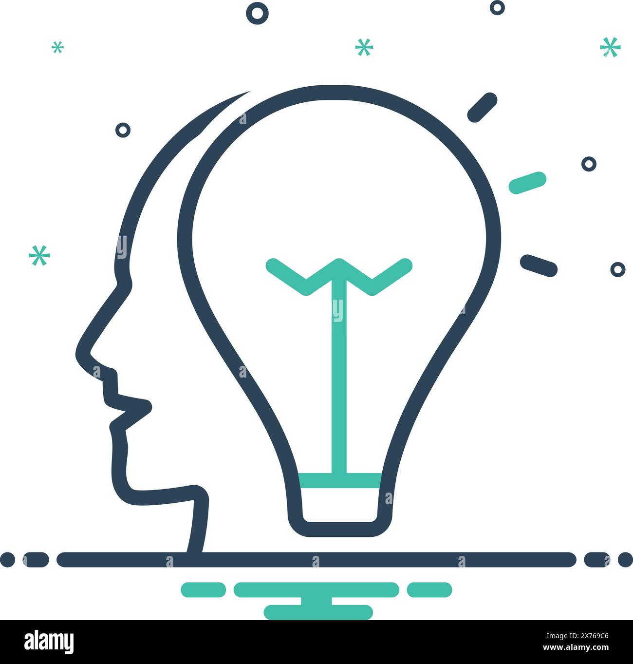 Icône pour idée, opinion Illustration de Vecteur