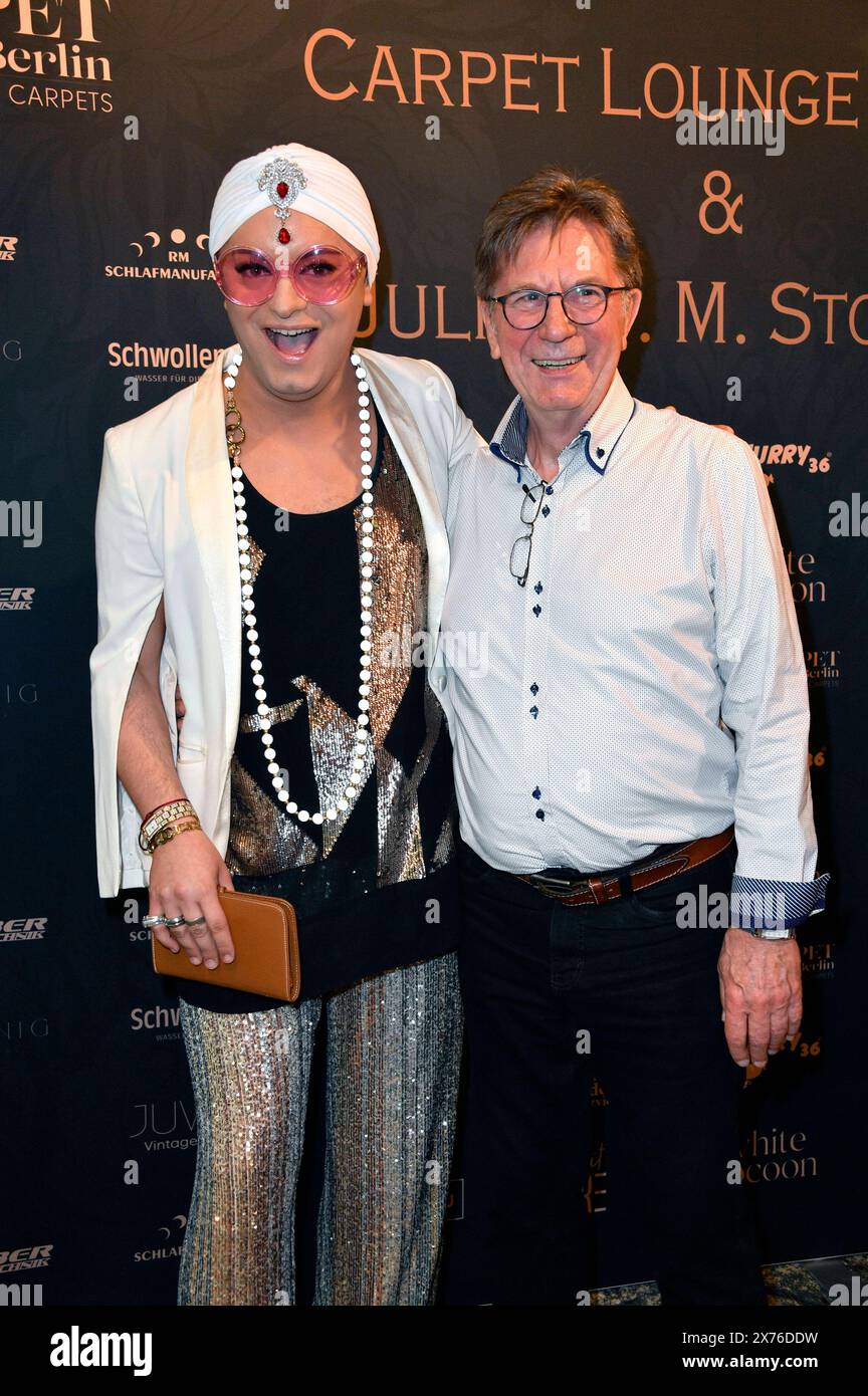 Julian F.M. Stoeckel und Arno Funke beim Carpet Lounge Berlin x Julian F.M. Stoeckel Event in der Carpet Lounge Berlin. Berlin, 17.05.2024 *** Julian F M Stoeckel et Arno Funke au Carpet Lounge Berlin x Julian F M Stoeckel événement au Carpet Lounge Berlin, 17 05 2024 Foto:Xn.xKubelkax/xFuturexImagex Carpet_4523 Banque D'Images