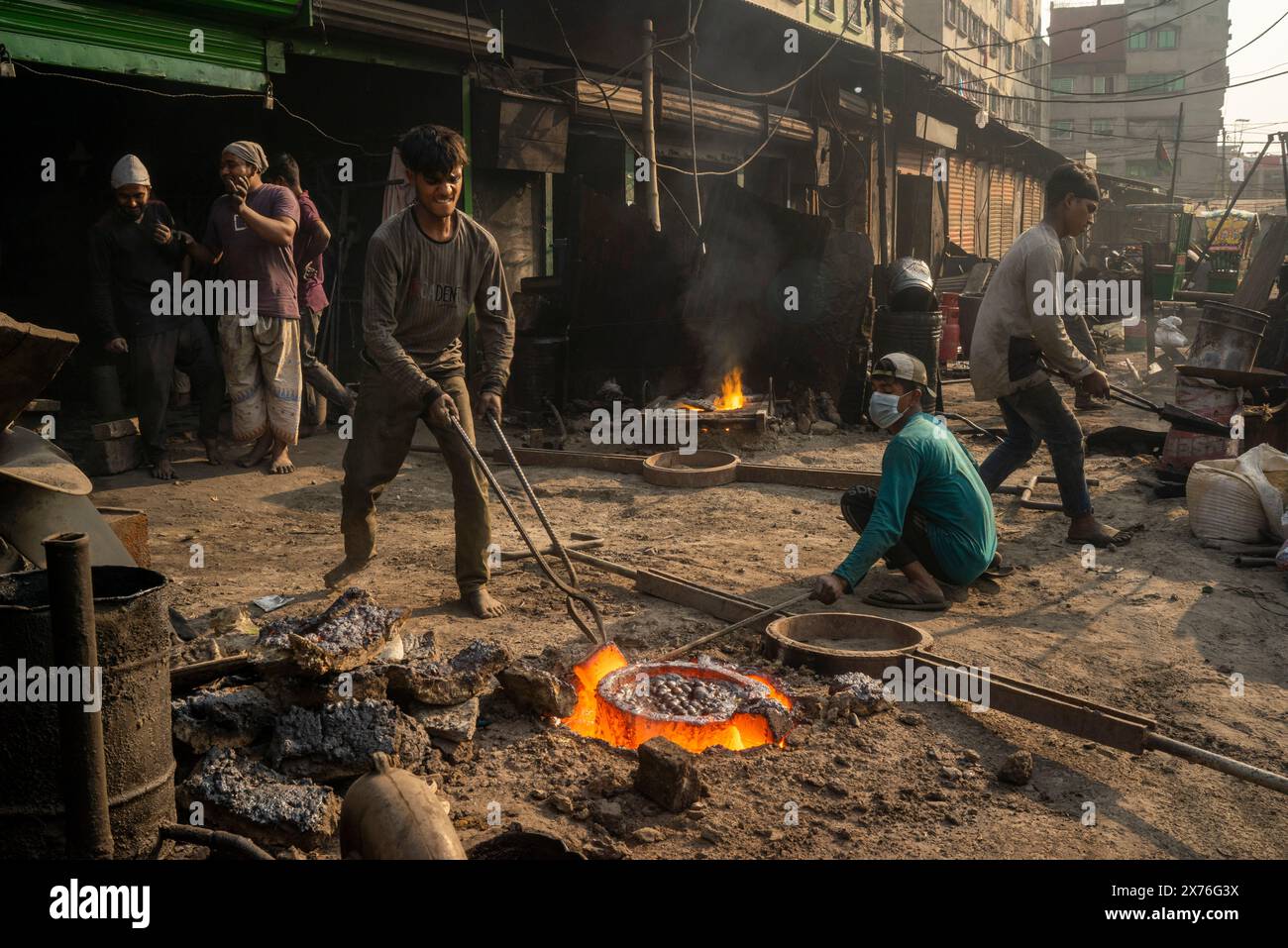Démolition de navires Banque D'Images