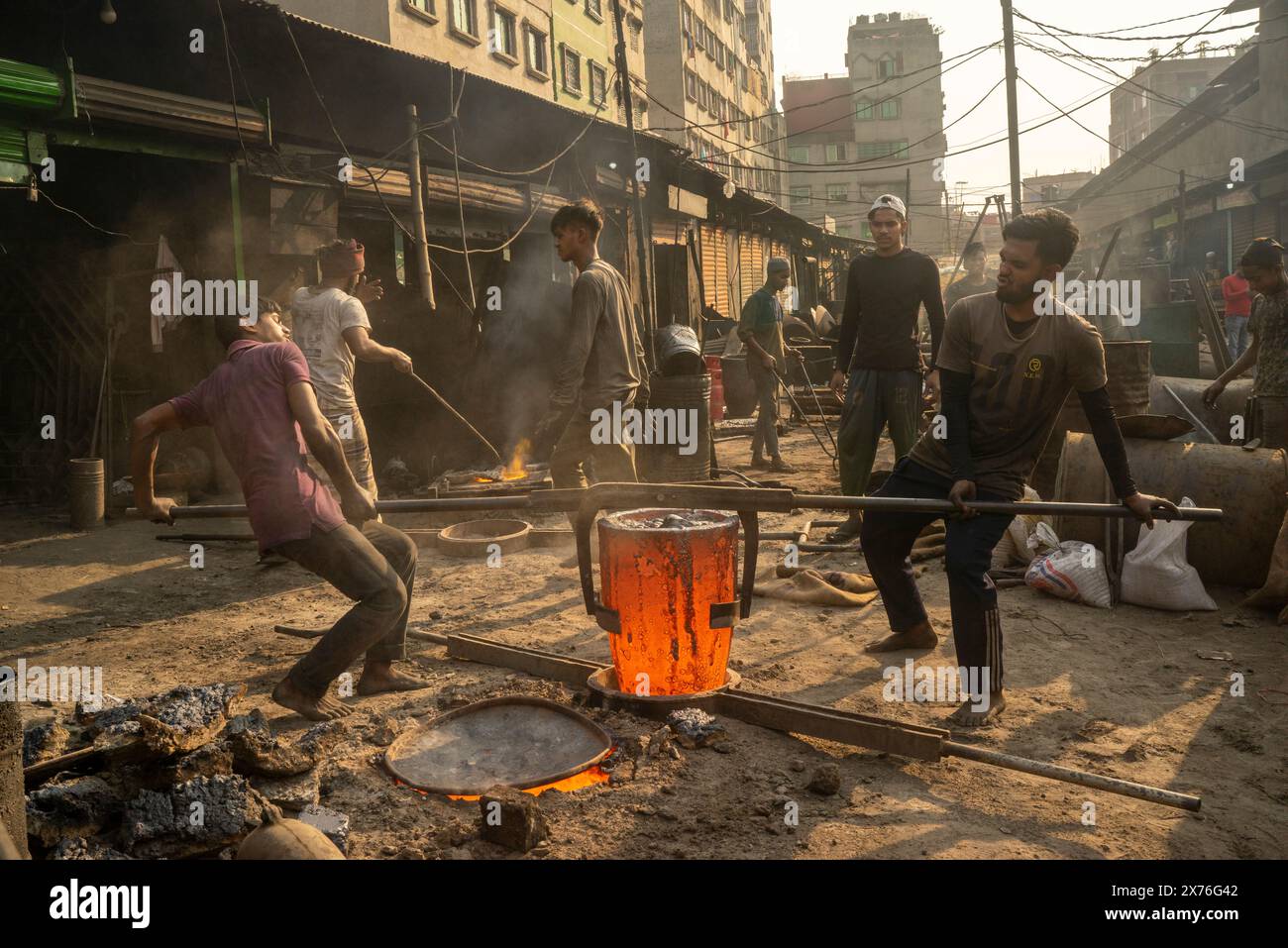 Démolition de navires Banque D'Images