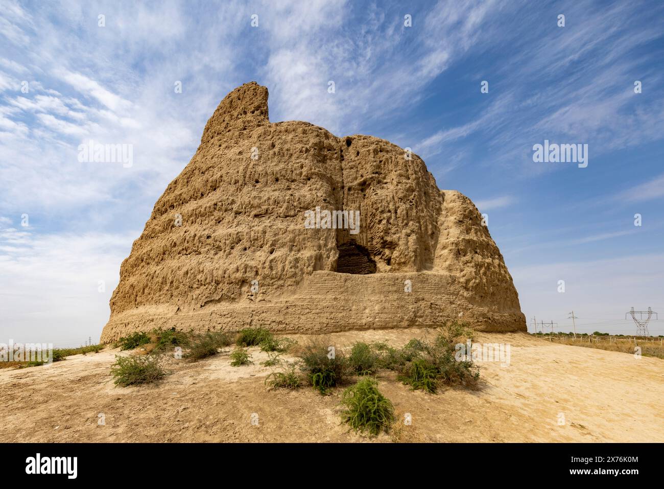 Maison de glace médiévale, oasis de Merv, Turkménistan Banque D'Images