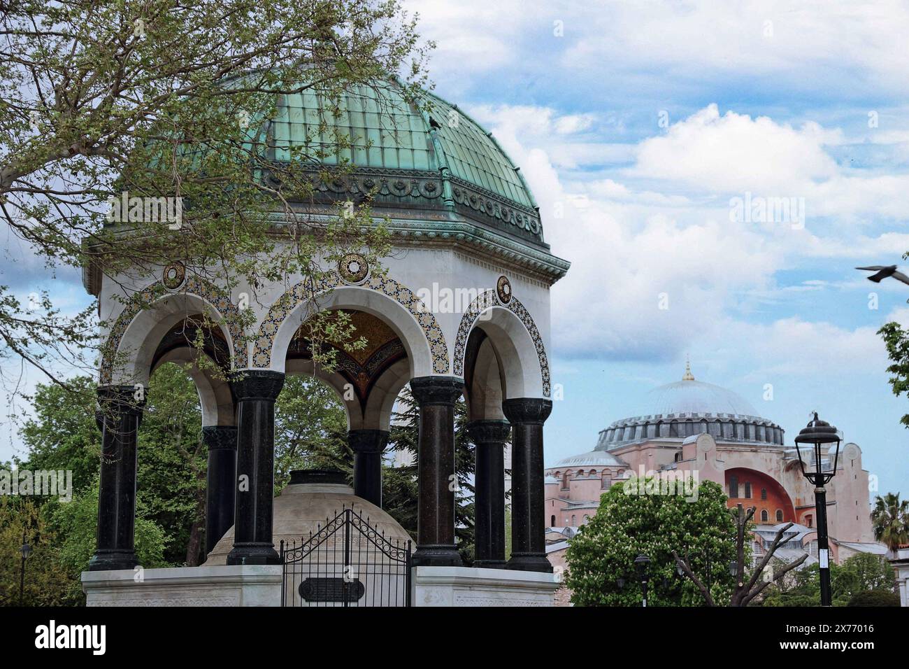 La fontaine allemande (Alman Ceşmesi) sur la place Sultanahmet, Istanbul Banque D'Images