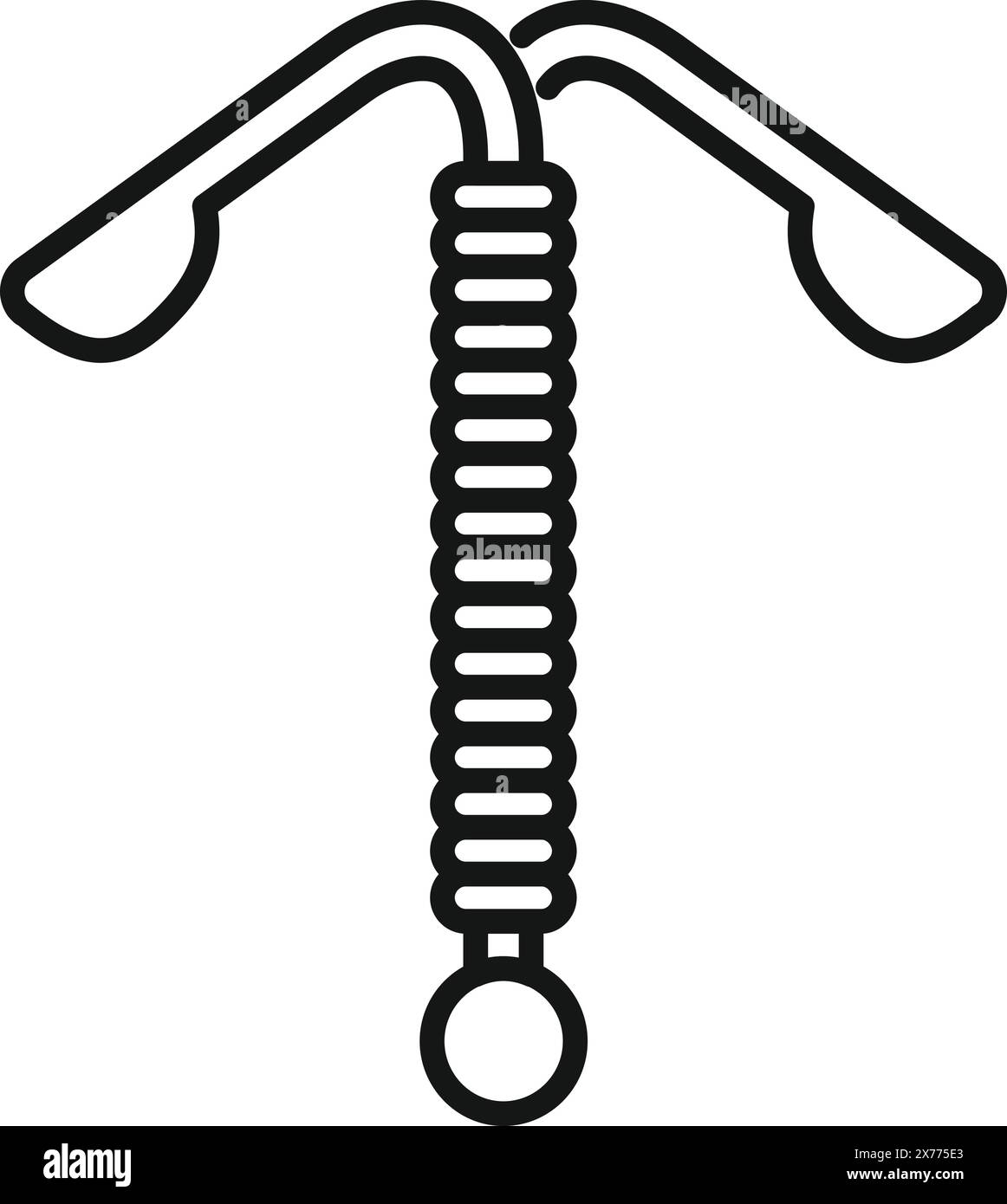 Dessin au trait noir et blanc d'un ressort de tension avec crochets pour une utilisation mécanique Illustration de Vecteur Dessin au trait noir et blanc d'un ressort de tension avec crochets pour une utilisation mécanique Illustration de Vecteur