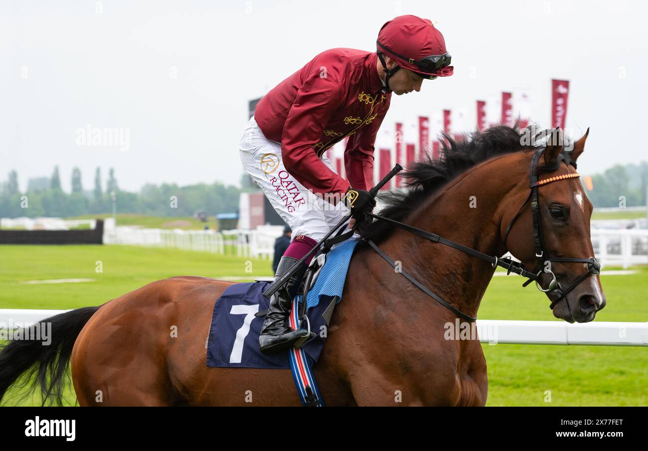 Middle Earth et Oisin Murphy remportent l'ouverture le Lockinge Day, les Aston Park Stakes du Groupe 3 Sky Sports Racing pour les entraîneurs John & Thady Gosden et les propriétaires Qatar Bloodstock et Ciaron Maher. Crédit JTW Equine images / Alamy Live News Banque D'Images