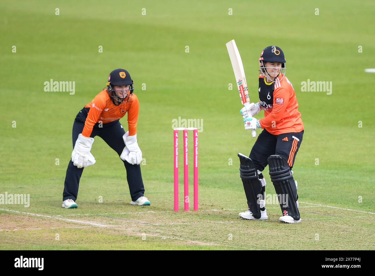 Southampton, Royaume-Uni, 18 mai 2024. Tammy Beaumont des Blaze battant lors du match de la Charlotte Edwards Cup entre les Southern Vipers et les Blaze au Utilita Bowl, Southampton. Crédit : Dave Vokes/Alamy Live News Banque D'Images