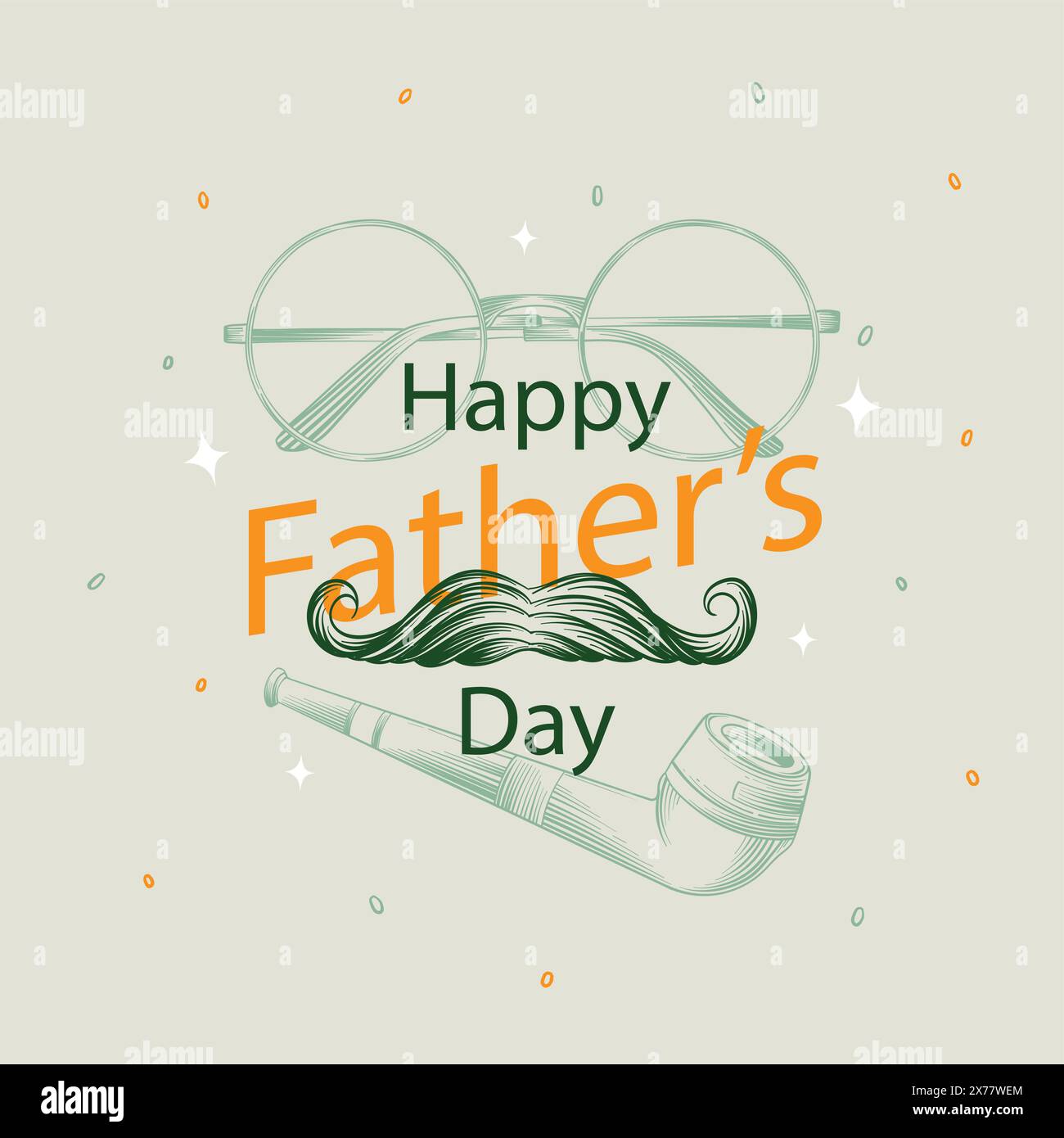 Fête des pères arrière-plan réaliste Illustration de Vecteur
