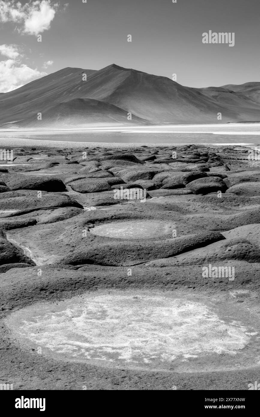 Les Piedras Rojas (pierres rouges), près de San Pedro de Atacama, Chili. Banque D'Images