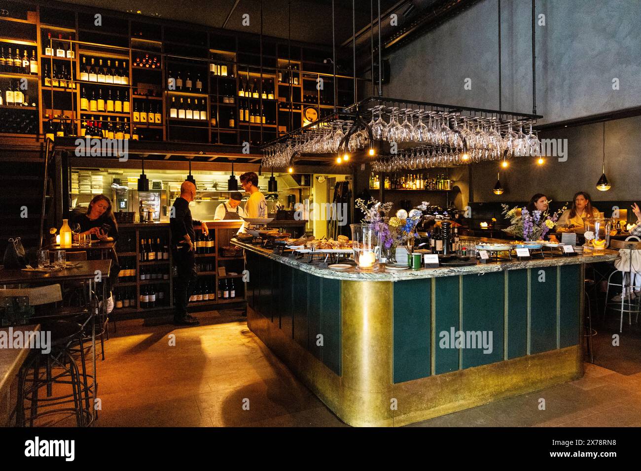 Intérieur du restaurant Mr P au Musée d'Art de Gothenburg, Gothenburg, Suède Banque D'Images