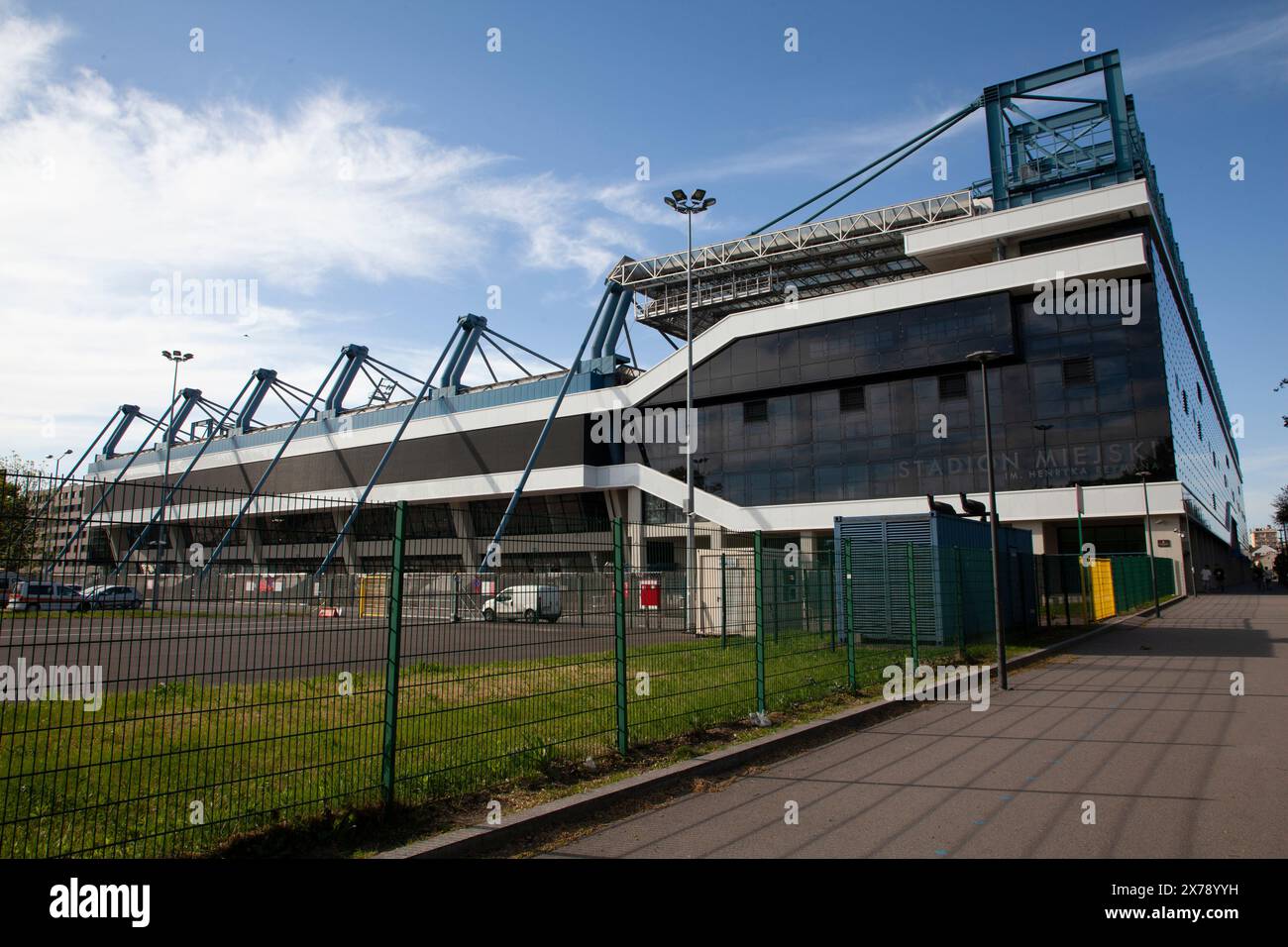 Henryk Reyman's Municipal Stadium, Estadio Henryk Reyman - Stadion Miejski w Krakowie - Wisła stade de football de Cracovie Banque D'Images