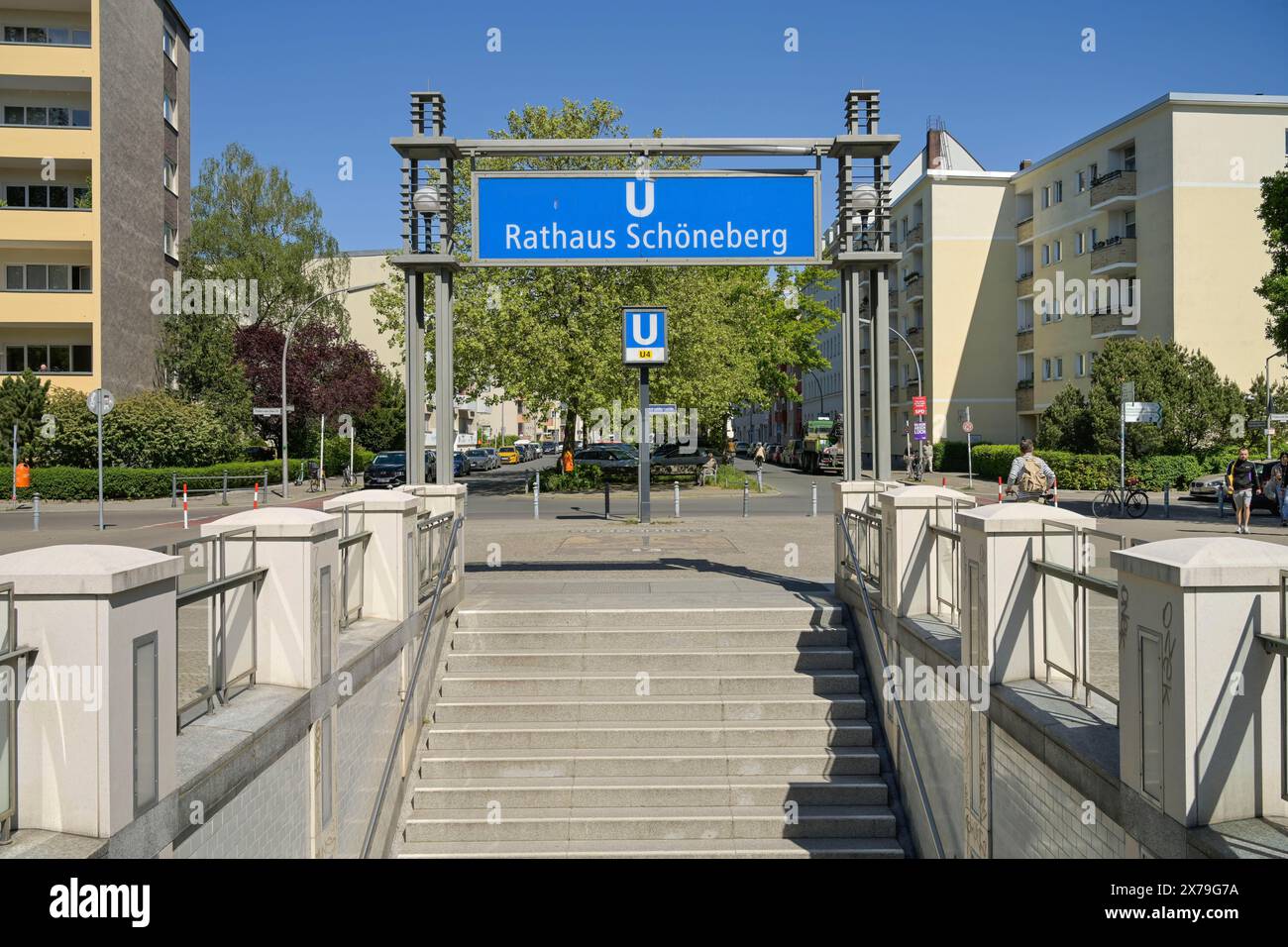 Station de métro Rathaus Schoeneberg, Schoeneberg, Tempelhof-Schoeneberg, Berlin, Allemagne Banque D'Images