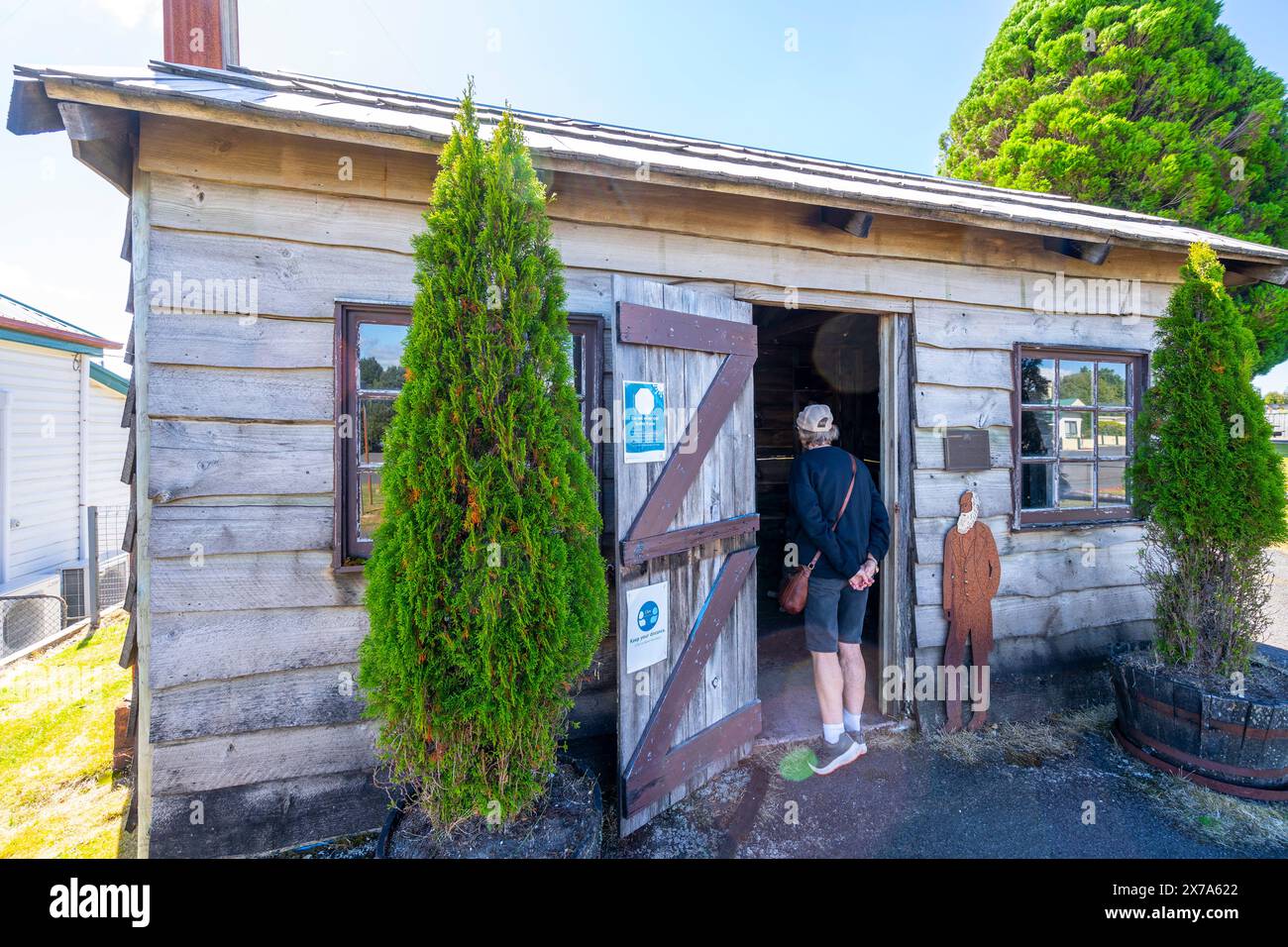 Refuge restauré du philosophe Smith, Waratah, Tasmanie Banque D'Images