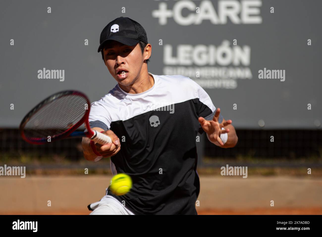 Naoki Nakagawa (Japon) - ATP Challenger Tour Corrientes, Dove Men Care Legion Sudamericana. Banque D'Images