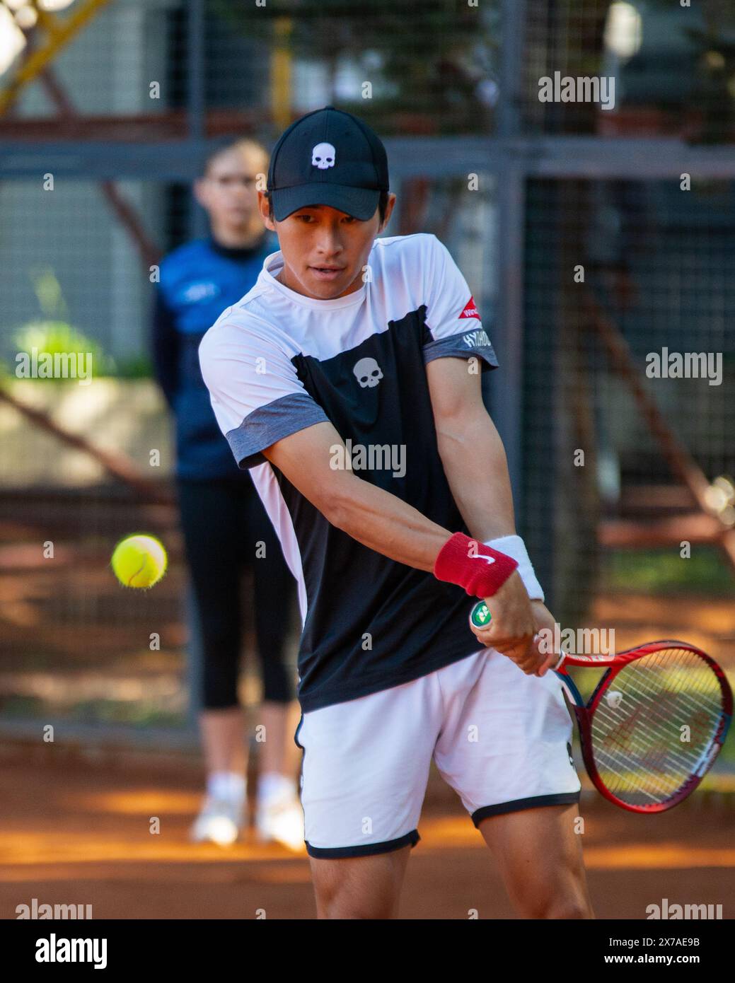 Naoki Nakagawa (Japon) - ATP Challenger Tour Corrientes, Dove Men Care Legion Sudamericana. Banque D'Images