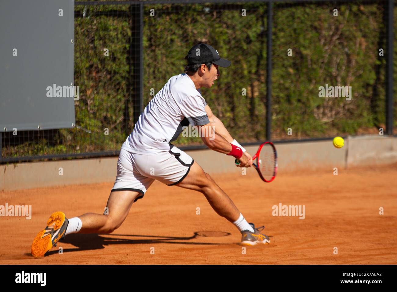 Naoki Nakagawa (Japon) - ATP Challenger Tour Corrientes, Dove Men Care Legion Sudamericana. Banque D'Images