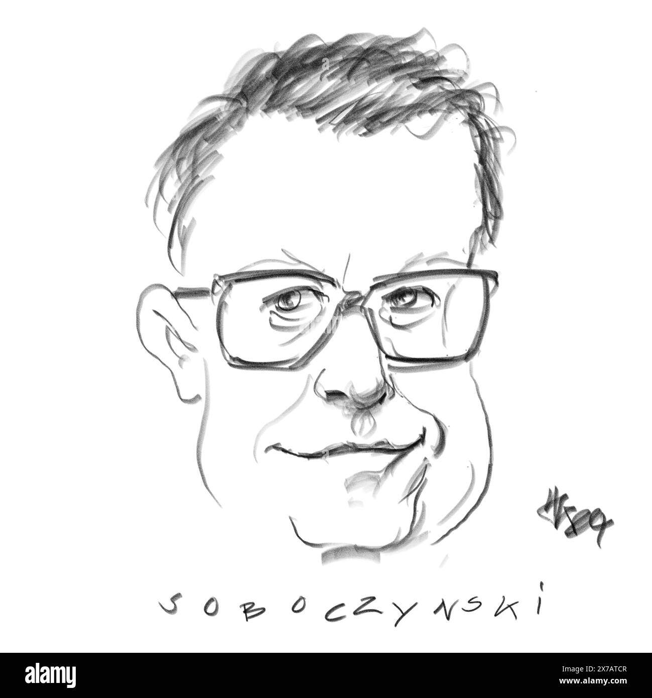 Portrait de l'auteur Soboczynski Banque D'Images